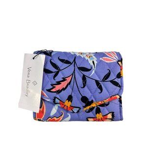 Vera Bradley Mural Garden RFID Quilted Mini Trifold Wallet MSRP $59 NWT